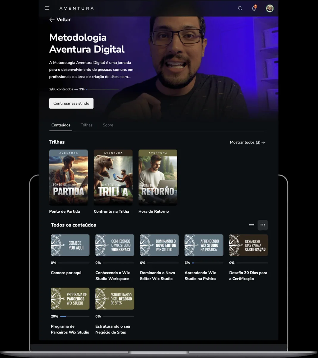 Plataforma de clases de la Metodología Aventura Digital